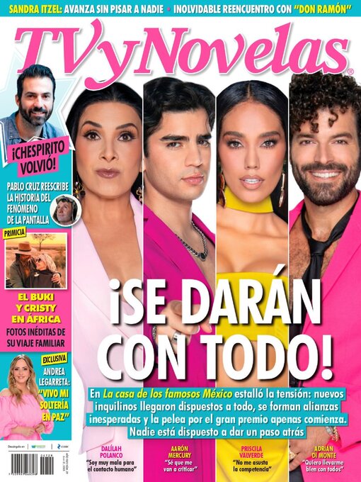 Détails du titre pour TV y Novelas México par Editorial Televisa SA de CV - Disponible
